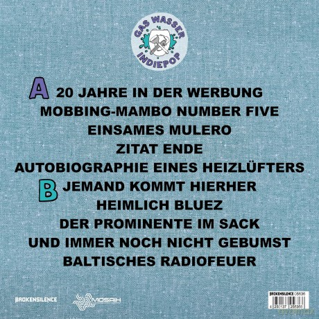 Gas Wasser Indiepop: 15 Zoll Maul (+ Poster/Sticker) [Winyl]