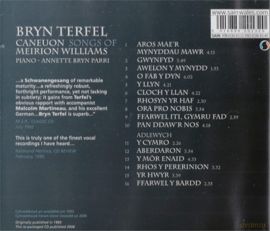 Meirion Williams: 16 Walisische Songs [CD]