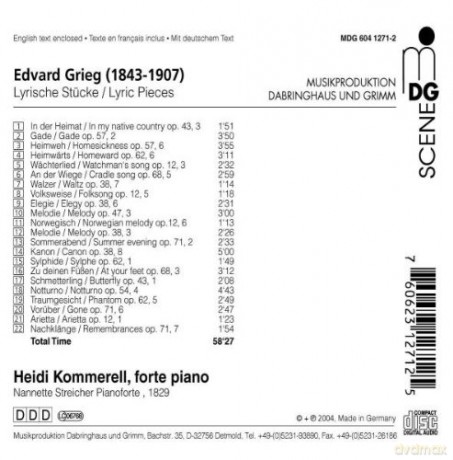 Edvard Grieg: 22 Lyrische Stucke [CD]