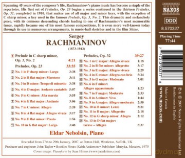 Sergej Rachmaninoff: 24 Preludes (Ges.-Aufn.) [CD]