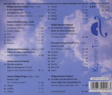 Philipp Heinrich Erlebach: 4 Arien [CD]