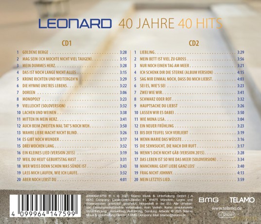 Leonard: 40 Jahre - 40 Hits [2CD]