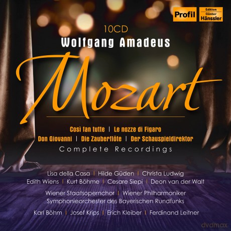 Wolfgang Amadeus Mozart: 5 Mozart-Opern (Historische Einspielungen aus Wien 1955) [10CD]