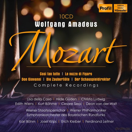 Wolfgang Amadeus Mozart: 5 Mozart-Opern (Historische Einspielungen aus Wien 1955) [10CD]