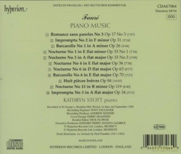 Gabriel Faure: 8 Pieces breves op.84 [CD]