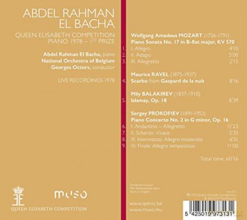 Abdel Rahman El Bacha - Queen Elisabeth Competition [CD]