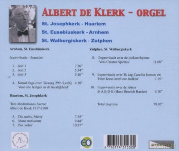 Albert de Klerk improvisiert [CD]