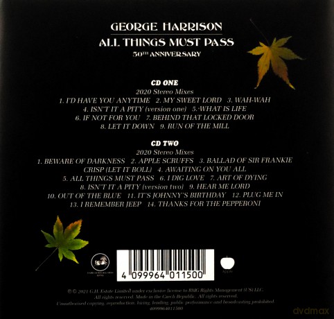 George Harrison: All Things Must Pass (50th Anniversary) [2CD]