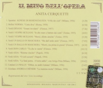 Anita Cerquetti - Il Mito Dell'Opera [CD]