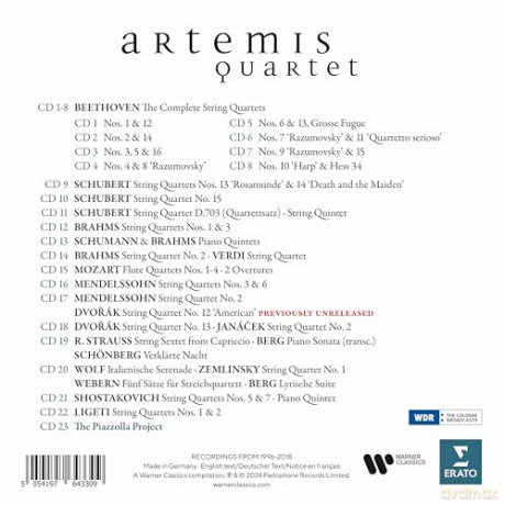 Artemis Quartett - The Complete Recordings 1996-2018 [23CD]