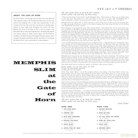 Memphis Slim: At The Gate Of Horn (Bluesville Acoustic Sounds) [Winyl]