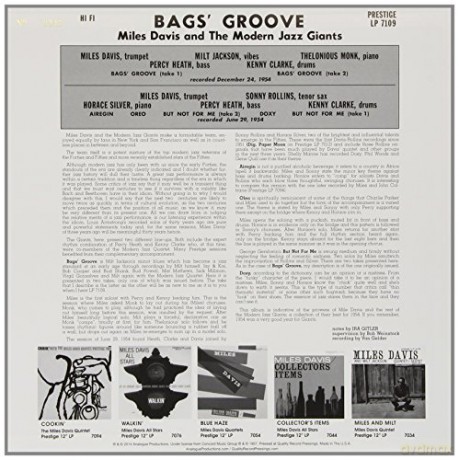 Miles Davis: Bags Groove (mono) [Winyl]