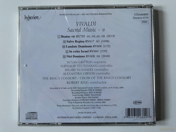 Antonio Vivaldi: Beatus Vir RV 795 (Psalm 111) [CD]