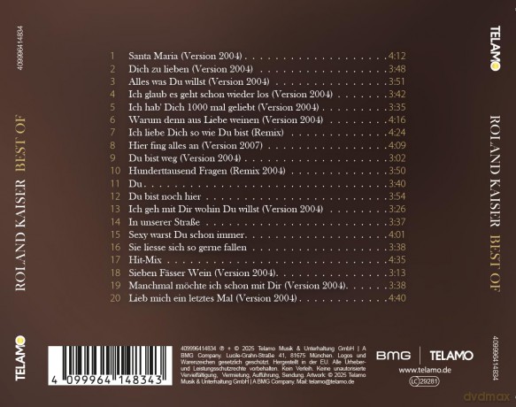 Roland Kaiser: Best Of (aus den Jahren 2004 - 2007) [CD]