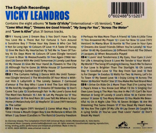 Vicky Leandros: BIG BOX - The English Recordings (Limited) [5CD]