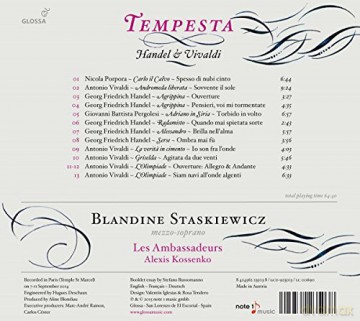 Blandine Staskiewicz - Tempesta [CD]