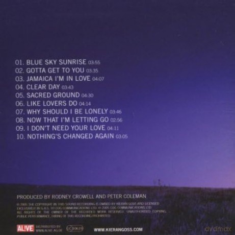 Kieran Goss: Blue Sky Sunrise [CD]