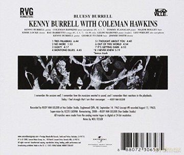 Kenny Burrell: Bluesy Burrell (Rudy Van Gelder Remasters) [CD]