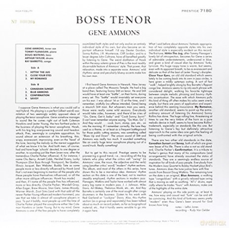 Gene Ammons: Boss Tenor (stereo) [Winyl]
