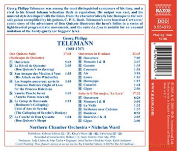 Georg Philipp Telemann: Bourlesque de Quixotte-Ouverture TWV 55 [CD]