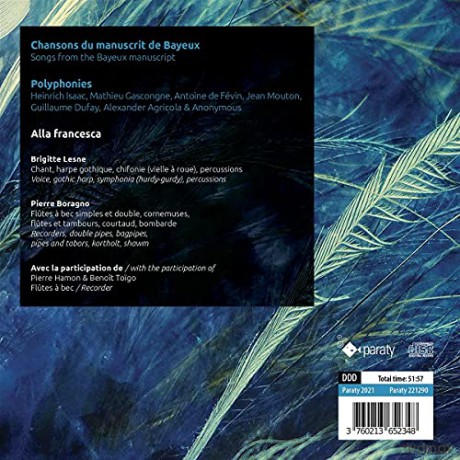 Brigitte Lesne - Chansons du Manuscrit de Bayeux (French Songs of the Early Renaissance) [CD]