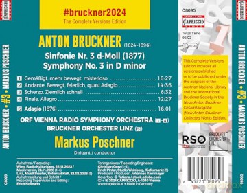 Anton Bruckner: Bruckner 2024 The Complete Versions Edition - Symphonie Nr.3 d-moll (1877) [CD]