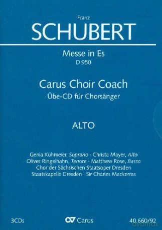 Carus Choir Coach - Franz Schubert: Messe Es-Dur D.960 (Alt) [CD]