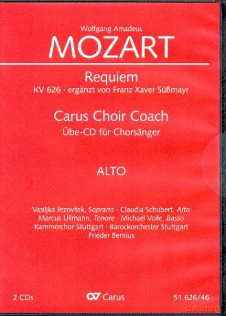 Carus Choir Coach - Wolfgang Amadeus Mozart: Requiem KV 626 (Sussmayr-Fassung) (Alt) [CD]