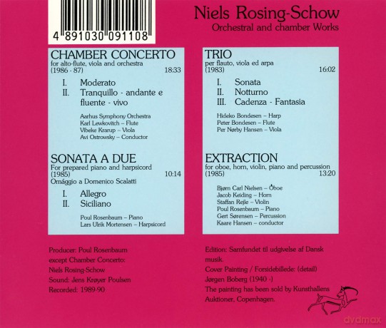 Niels Rosing-Schow: Chamber Concerto [CD]