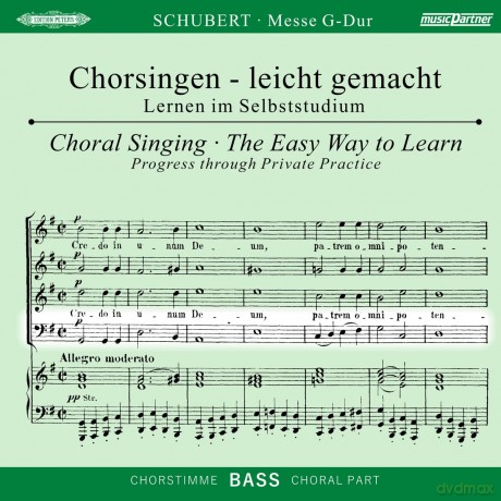 Chorsingen leicht gemacht - Franz Schubert: Messe G-Dur D.167 (Bass) [CD]
