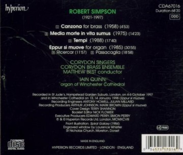 Robert Simpson: Chorwerke [CD]