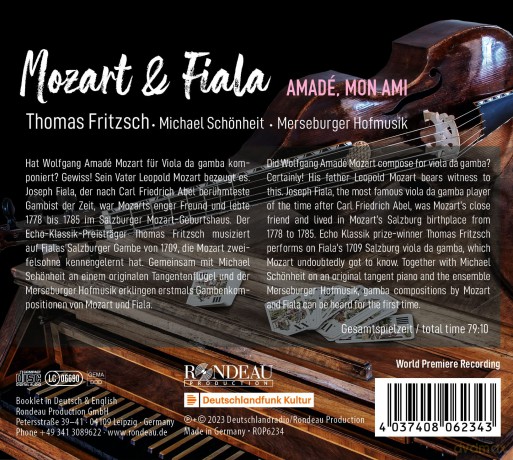 Joseph Fiala: Concerti fur Viola da gamba [CD]