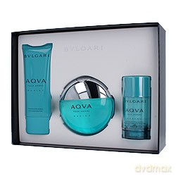 Bulgari Aqua pour Homme Marine Zestaw - woda toaletowa 100 ml spray + balsam po goleniu 100 ml + dezodorant 75 ml [PERFUMY]