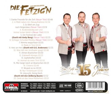 Die Fetzig'n aus dem Zillertal: Das Beste aus 15 Jahren (inkl. 5 neuer Titel) [CD]
