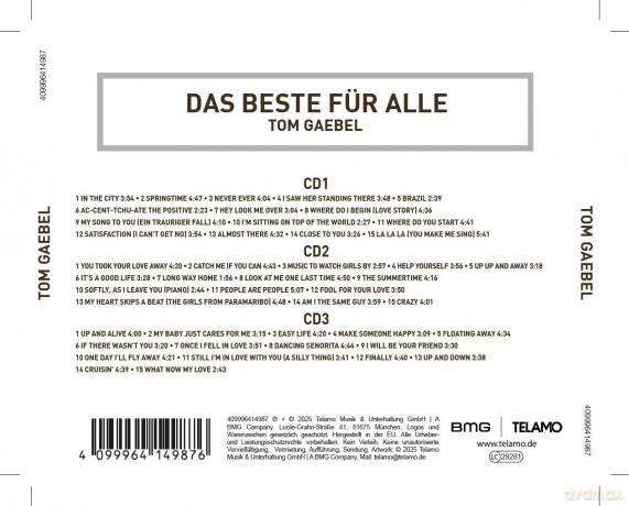 Tom Gaebel: Das Beste fur Alle [3CD]