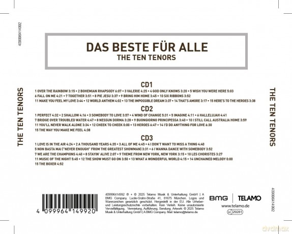 The Ten Tenors: Das Beste fur Alle [3CD]