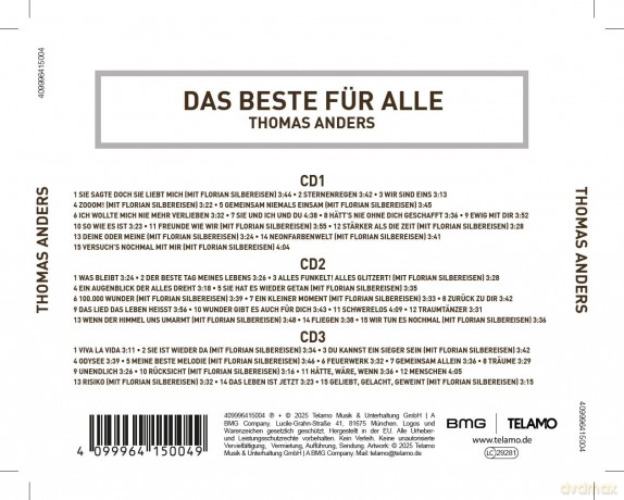 Thomas Anders: Das Beste fur Alle [3CD]