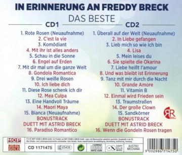 Freddy Breck: Das Beste: In Erinnerung an Freddy Breck [2CD]