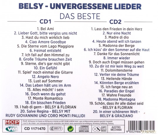 Belsy: Das Beste: Unvergessene Lieder [2CD]