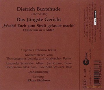 Dieterich Buxtehude: Das jungste Gericht (Oratorium) [2CD]