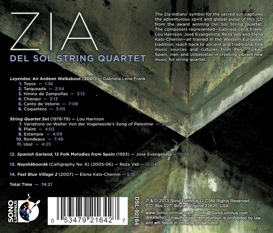 Del Sol String Quartet - ZIA [CD]