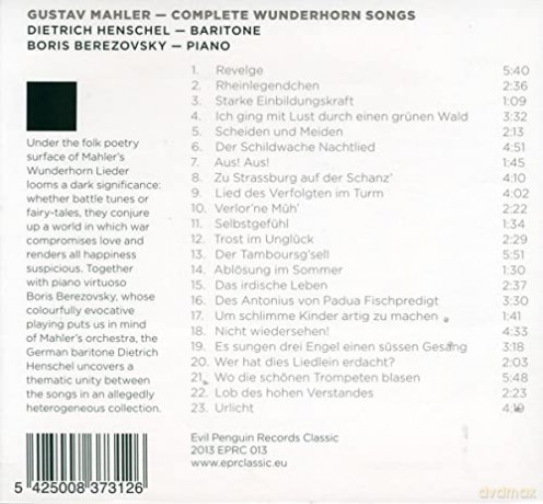Gustav Mahler: Des Knaben Wunderhorn [CD]