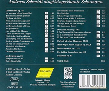 Robert Schumann: Dichterliebe op.48 [CD]