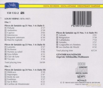 Louis Vierne: Die 24 Pieces de Fantaisie opp.51,53-55 [2CD]