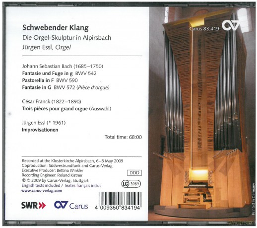 Die Orgel-Skulptur in Alpirsbach - Schwebender Klang [CD]