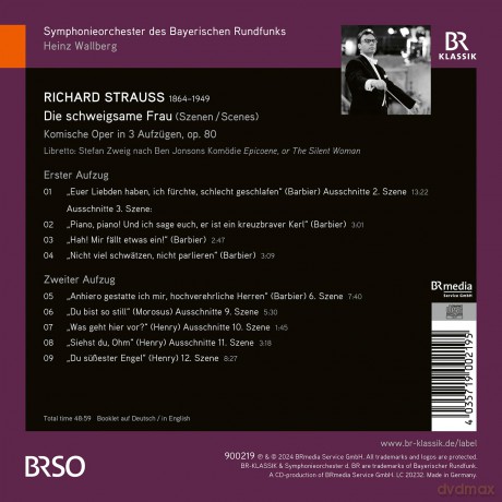 Richard Strauss: Die schweigsame Frau (Auszuge) [CD]