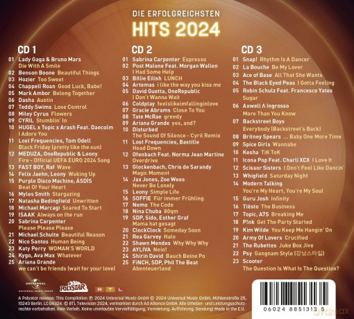 Die Ultimative Chartshow - Hits 2024 [3CD]