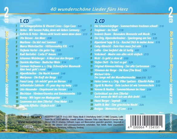 Die Volkstumliche Hitparade Sommer 2025 [2CD]