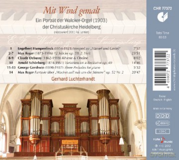 Die Walcker - Orgel der Christuskirche Heidelberg - Mit Wind gemalt [CD]