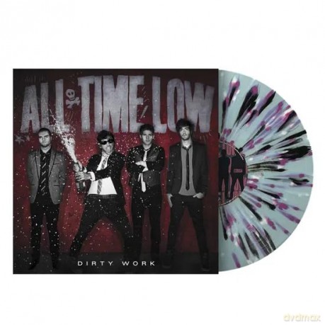 All Time Low: Dirty Work (Sea Blue Pink, White & Black Splatter) [Winyl]